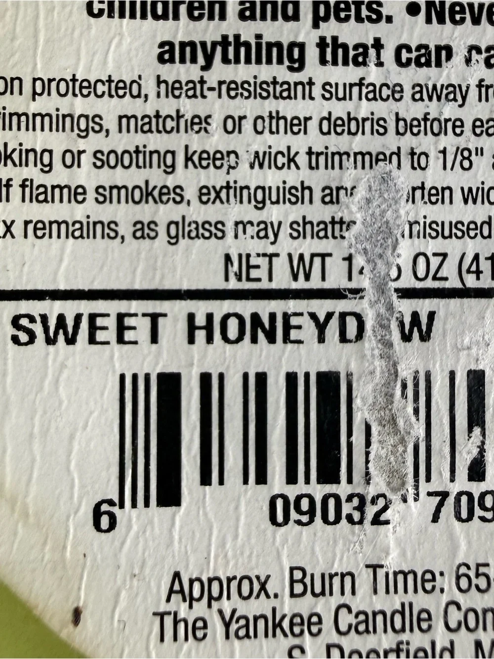 Yankee Candle SWEET HONEYDEW MELON Jar Candle 14.5 oz. Retired